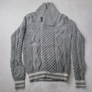 Marine Layer Leland Men's Wool Blend Shawl Collar Sweater Size M